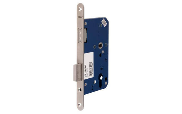 Insteek Magneet dag- en nacht cilinderslot PC72 RVS doornmaat 60 afgerond, 235x20mm.
