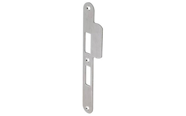Sluitplaat RVS Din links afgerond PC55, 196x29mm