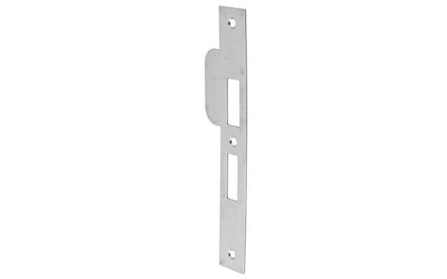 Sluitplaat RVS Din links rechthoekig PC55, 196x29mm