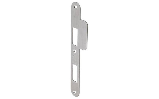 Sluitplaat RVS Din links afgerond PC72, 196x29mm