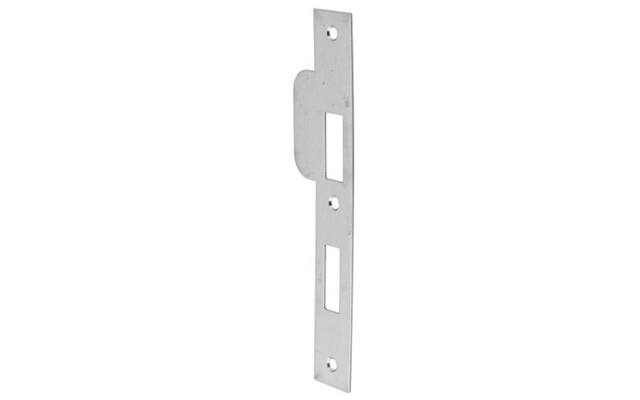Sluitplaat RVS Din links rechthoekig PC72, 196x29mm
