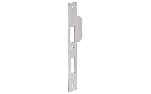 Sluitplaat RVS Din rechts rechthoekig PC72, 196x29mm