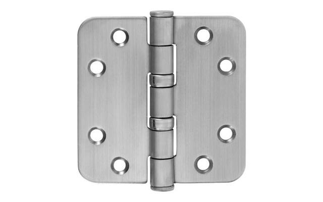 Kogellagerscharnier RVS Platkop 76x76x2.5mm met ronde hoeken