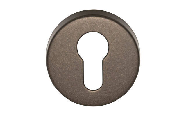 Profielcilinderrozet Brons Intro rond 52mm, 10mm dik