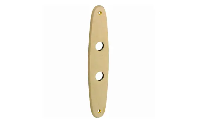 Langschild messing antiek Elips 232x45mm WC63