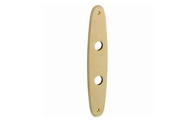 Langschild messing antiek Elips 232x45mm WC72