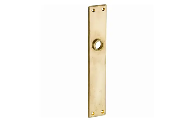 Langschild messing antiek Bauhaus 242x41mm Blind