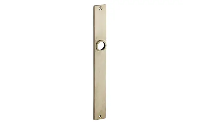 Langschild messing antiek Bauhaus 242x28mm Blind