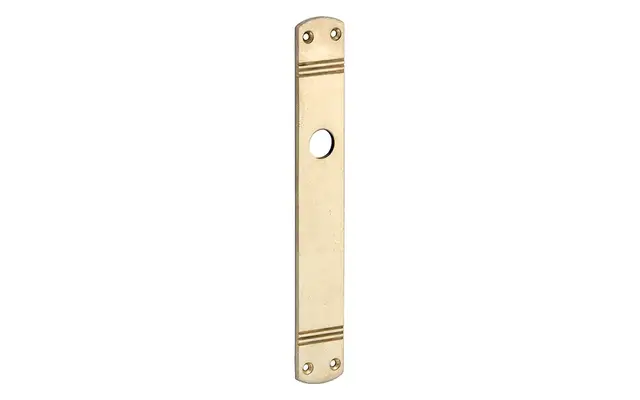 Langschild messing antiek Art-Deco 235x35mm Blind