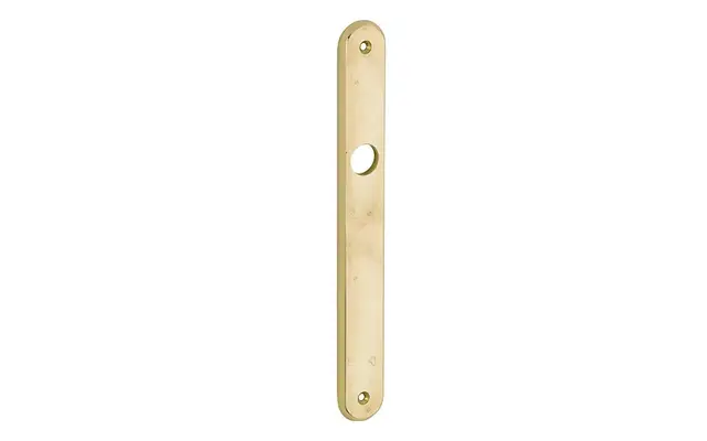 Langschild messing antiek smal 240x30mm Blind