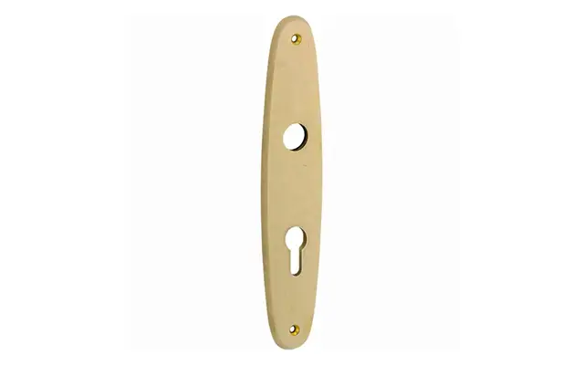 Langschild messing antiek Elips 232x45mm PC72