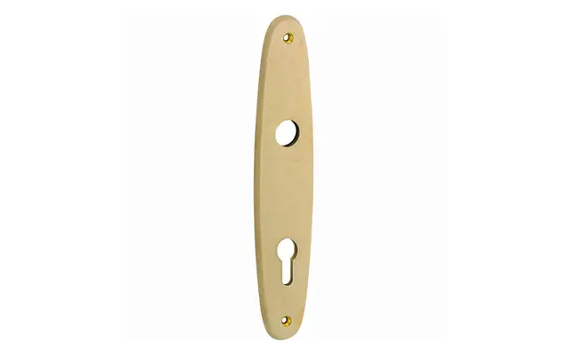 Langschild messing antiek Elips 232x45mm PC92