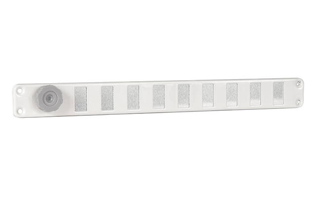 Ventilatierooster Wit horizontaal 300x30mm afsluitbaar
