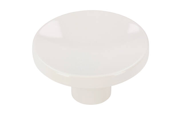 Meubelknop wit kunststof 40mm 40x40x22mm