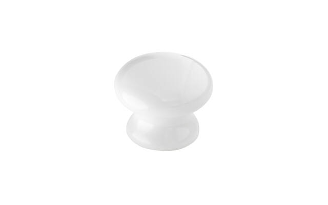 Meubelknop wit porcelein 38mm 39x39x32mm