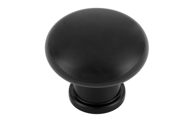 Meubelknop zwart kunststof 32mm 32x32x27mm