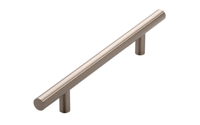 Meubelgreep RVS look 128mm 208x12x32mm