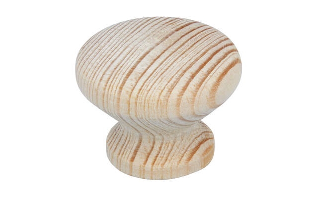 Meubelknop beuken hout 35mm 35x35x26mm