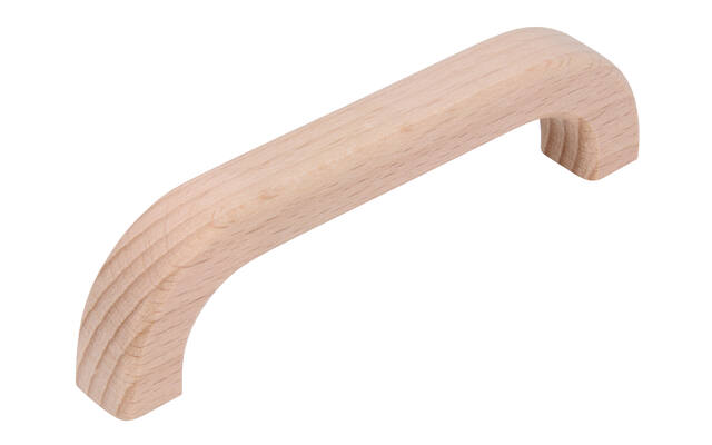 Meubelgreep beuken hout 96mm 108x14x29mm