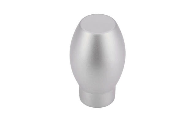 Meubelknop mat chroom zamac Bulb 15mm 16x16x26mm