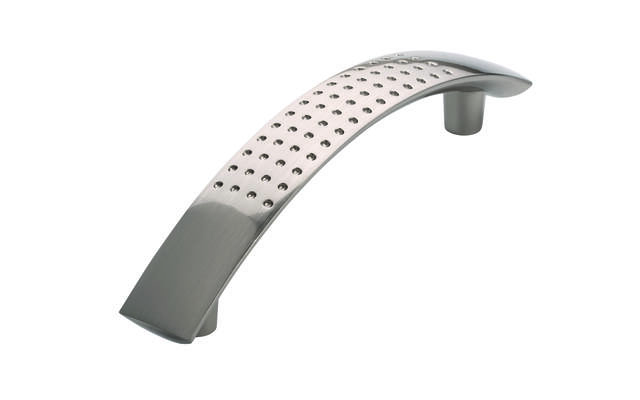 Meubelgreep RVS look sikkel 96mm 125x17x28mm