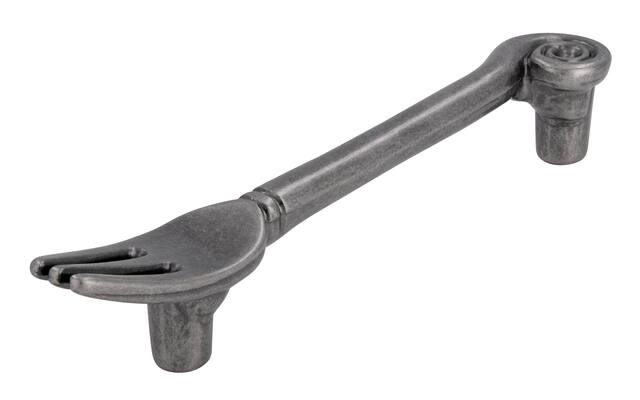 Meubelgreep tin look vork 96mm 128x19x26mm