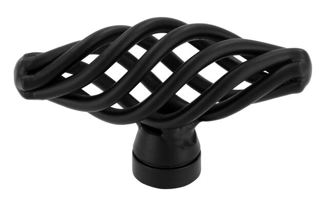 Meubelknop zwart Cage T-model 51mm 51x20x29mm