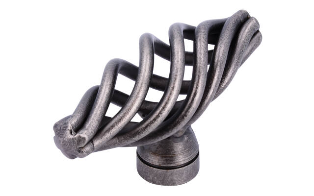 Meubelknop antiek ijzer look Cage T-model 51mm 51x20x29mm