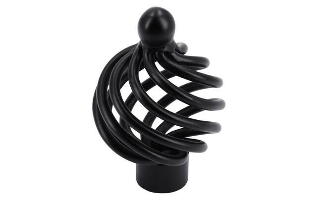 Meubelknop zwart Cage 34mm 34x34x53mm