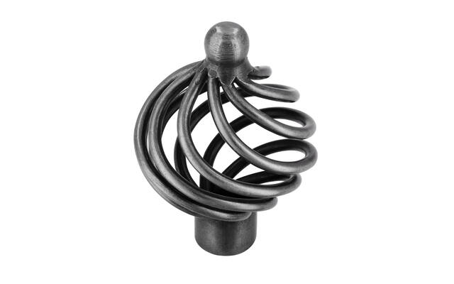 Meubelknop antiek ijzer look Cage T-model 40mm 40x40x57mm