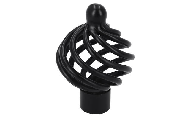 Meubelknop zwart Cage 40mm 40x40x57mm