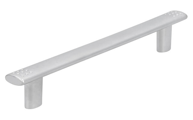 Meubelgreep mat chroom 128mm 161x14x24mm