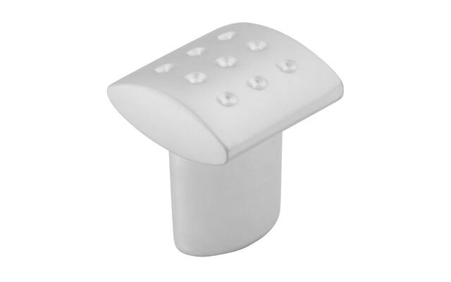 Meubelknop mat chroom 20mm 20x20x24mm