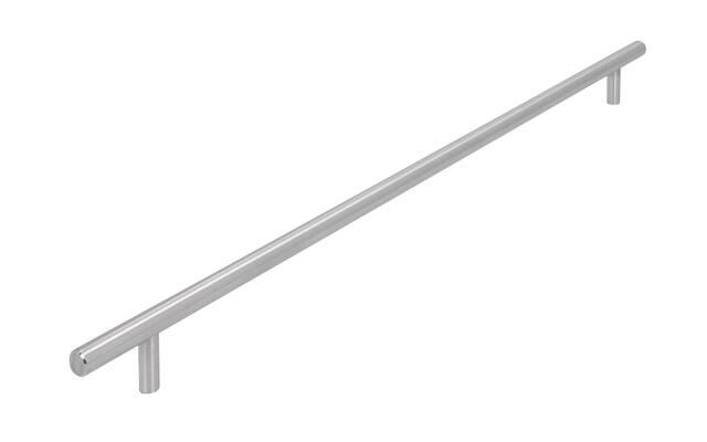 Meubelgreep RVS T-model 384mm met groef 452x10x31mm