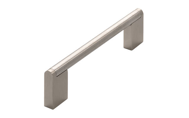Meubelgreep RVS 128mm zamac voeten 148x10x38mm