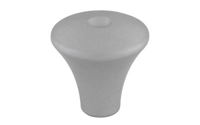 Meubelknop aluminium look 24mm 24x24x24mm