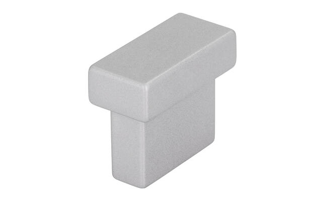 Meubelknop aluminium look 29mm 29x14x24mm