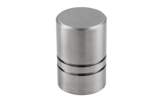 Meubelknop RVS 18mm 18x18x27mm