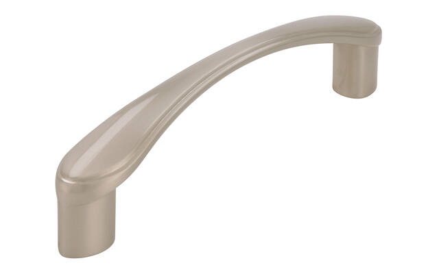 Meubelgreep RVS look gebogen 96mm 112x15x30mm