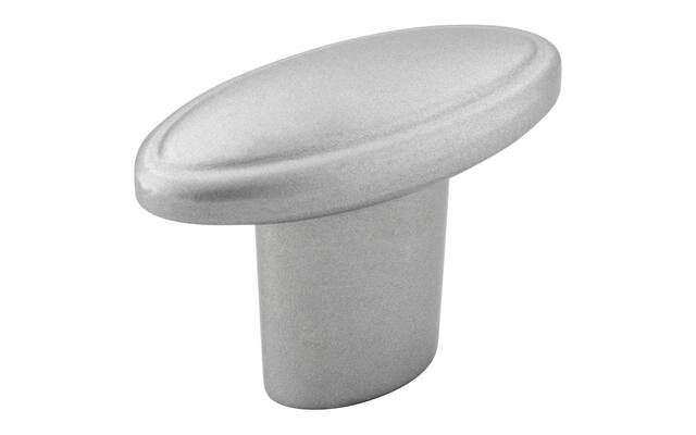 Meubelknop aluminium look 35mm 34x16x26mm