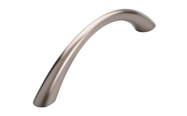 Meubelgreep RVS look boog 96mm 113x11x27mm