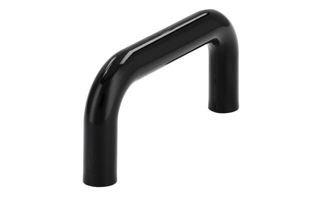 Meubelgrepen zwart kunststof U-model 64mm 2 stuks 74x10x34mm
