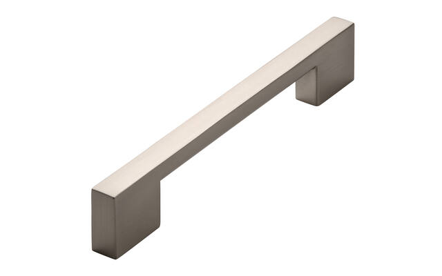 Meubelgreep RVS look 128mm 185x13x30mm