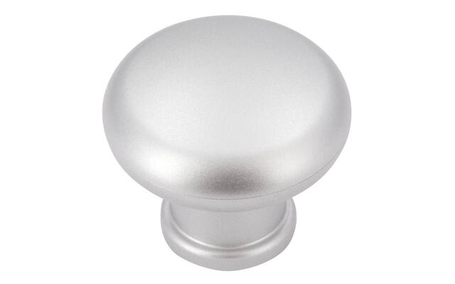 Meubelknop zilvergrijs kunststof 32mm 32x32x27mm