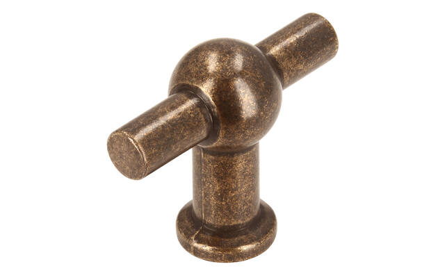 Meubelknop antiek brons Chemin de Fer 50mm 50x20x40mm