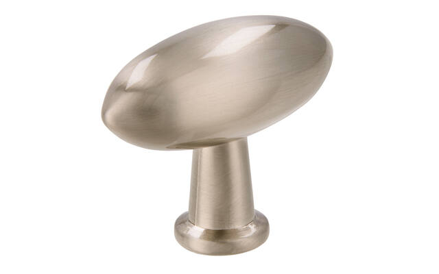 Meubelknop RVS look olijf 38mm 38x16x30mm
