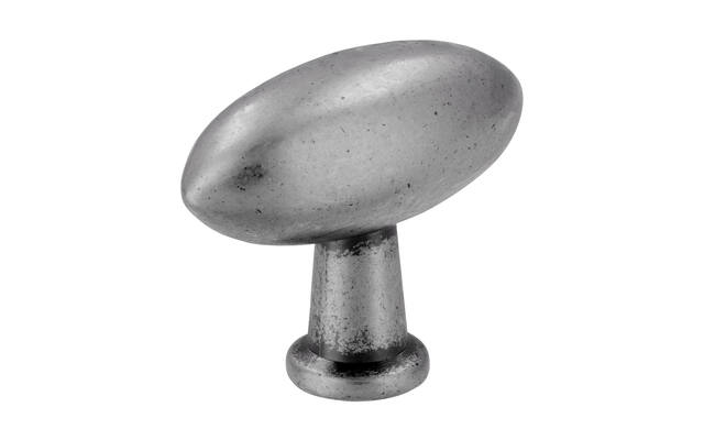 Meubelknop tin look olijf 38mm 38x16x30mm