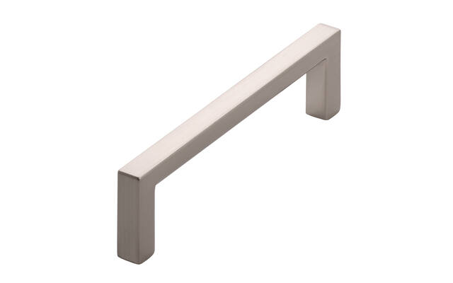 Meubelgreep RVS look zamac vierkant 96mm 104x8x28mm