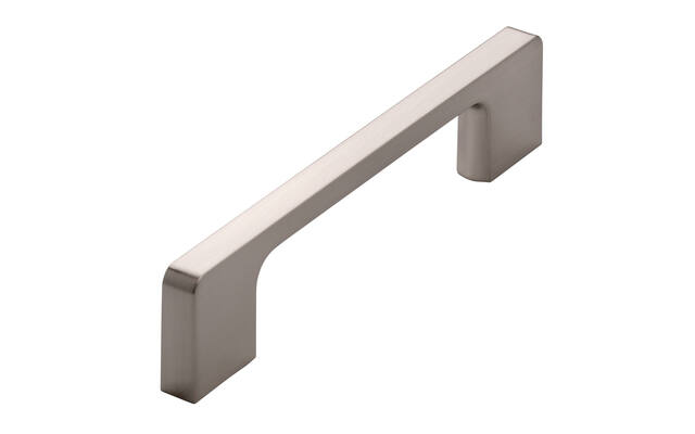 Meubelgreep RVS look recht 128mm 140x9x30mm