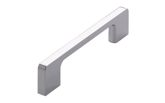 Meubelgreep chroom recht 128mm 140x9x30mm